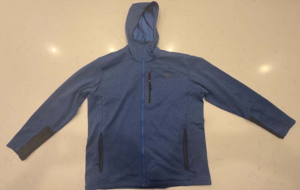 The North Face Men's Canyonlands Full Zip Hoodie Blue Heather XXL
